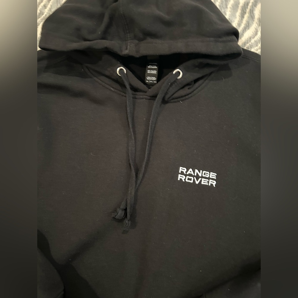RANGEROVER Fleece Pullover Hoodie Black Unisex
